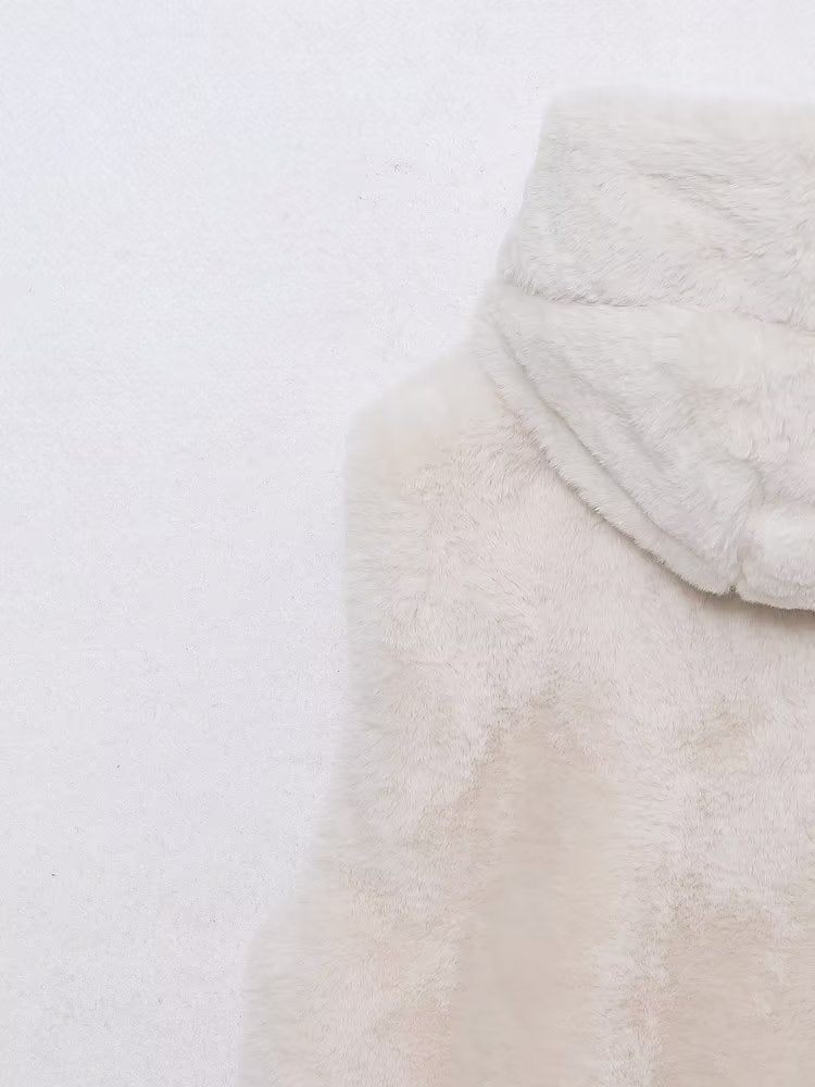 Artificial Fur Sleeveless Coat