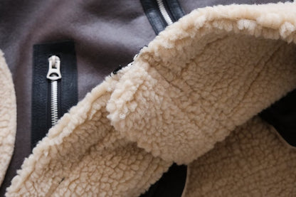 Faux Shearling Short Vest Jacket