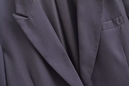 Blended Minimalist Overcoat Jacket