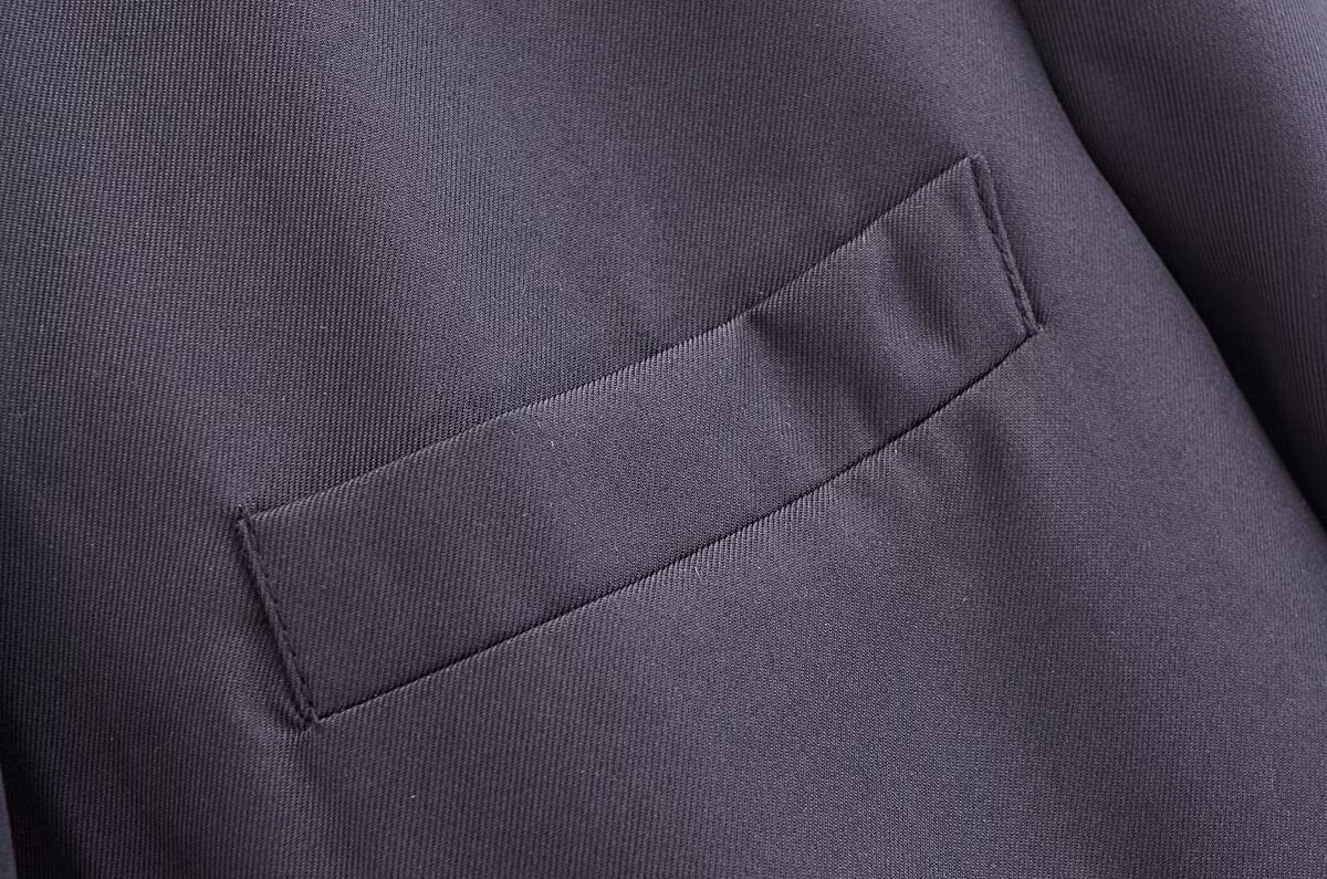 Blended Minimalist Overcoat Jacket