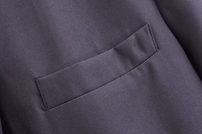 Blended Minimalist Overcoat Jacket