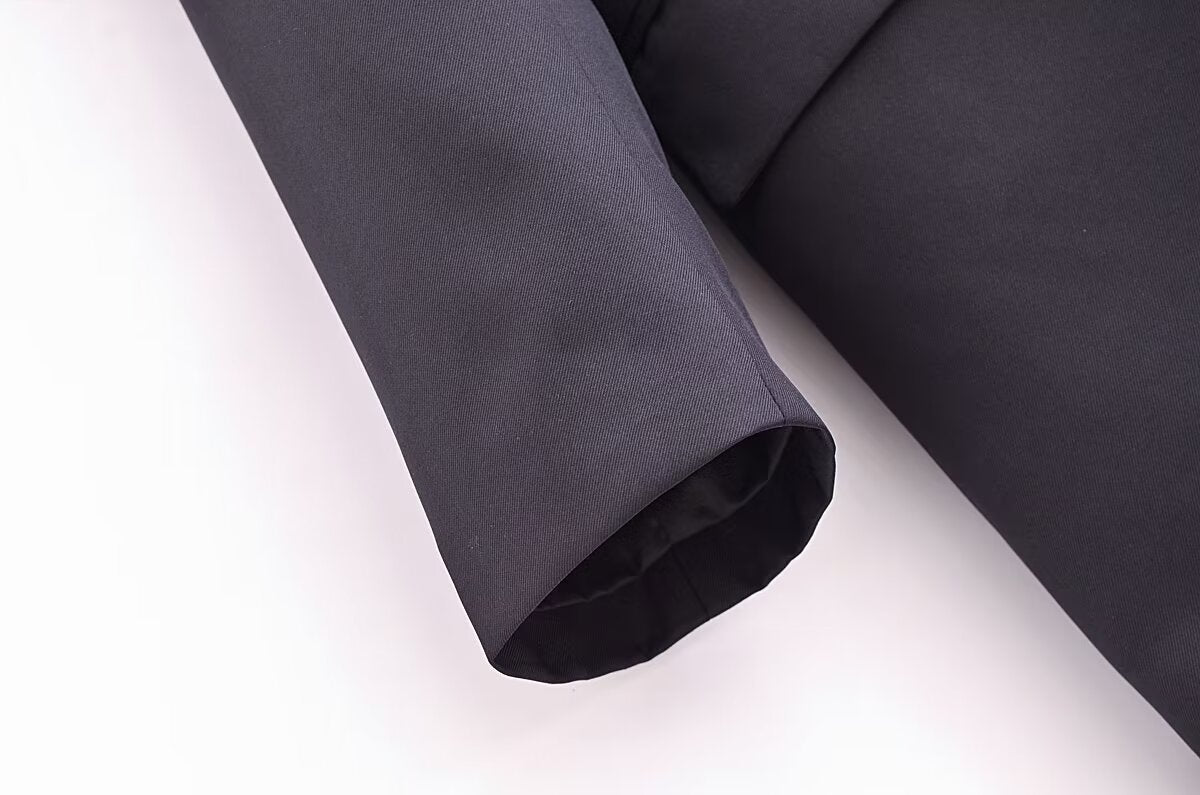 Blended Minimalist Overcoat Jacket