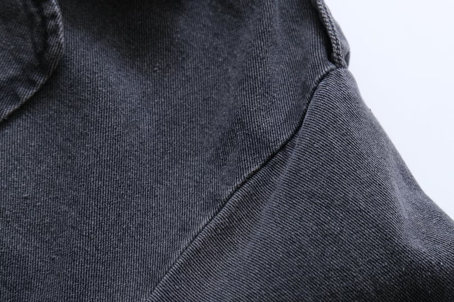 Denim Baggy Trench Coat