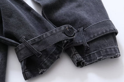 Denim Baggy Trench Coat