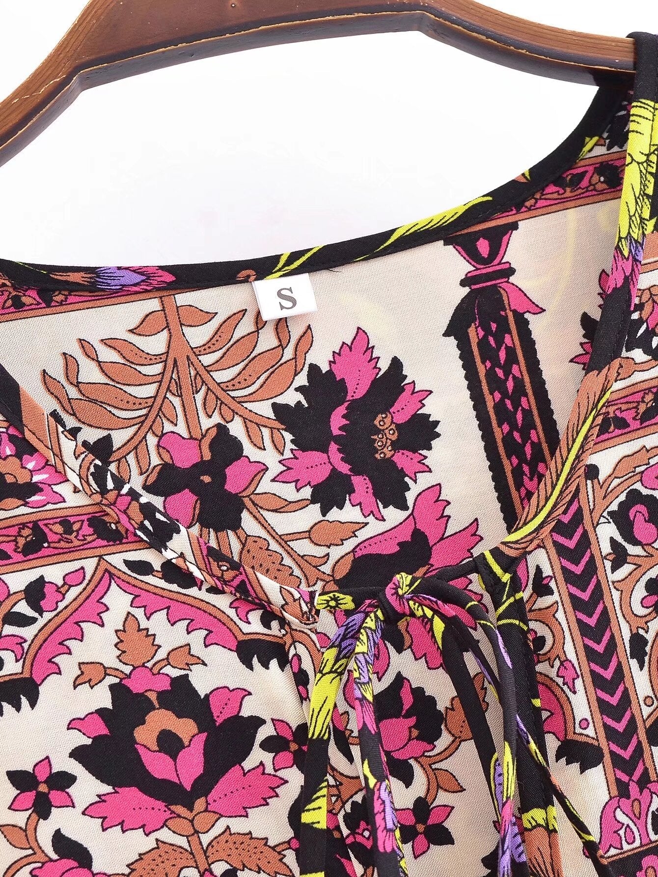 A Line Printed Maxi Dress