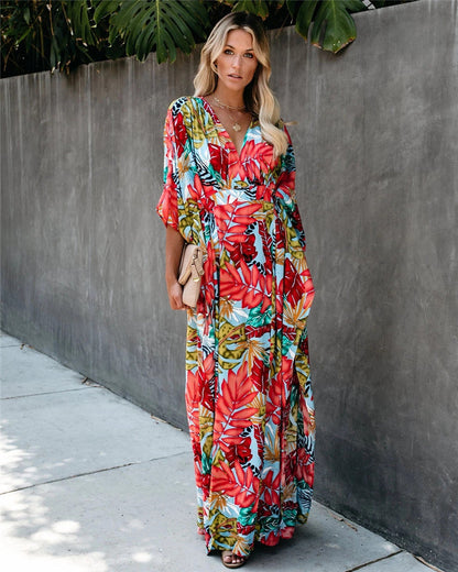 Day to Night Printed Kaftan Maxi