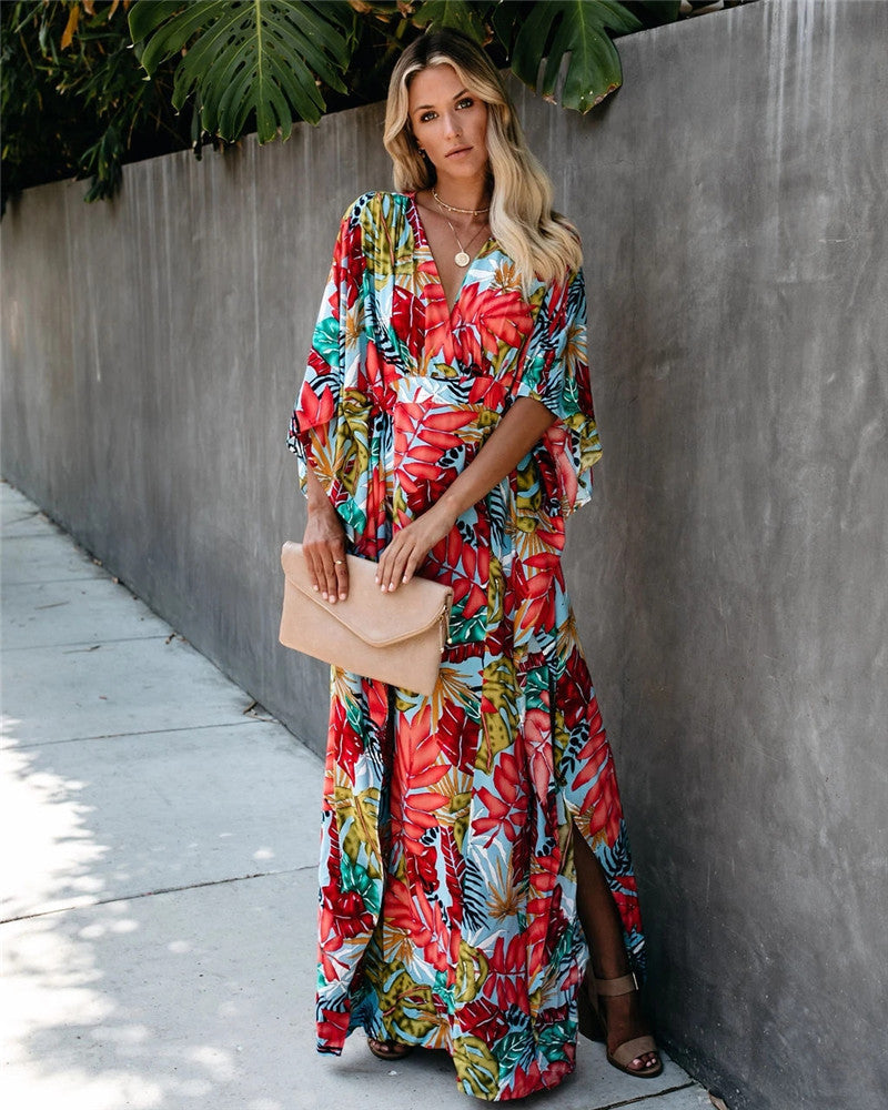 Day to Night Printed Kaftan Maxi
