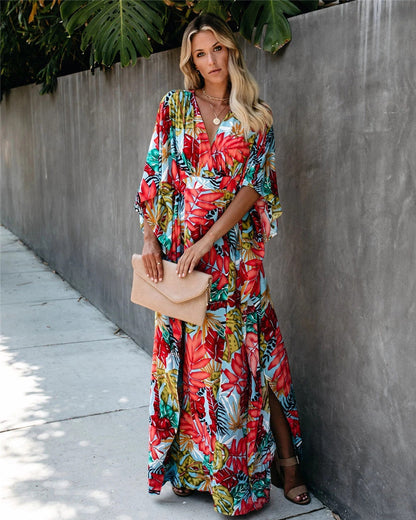 Day to Night Printed Kaftan Maxi