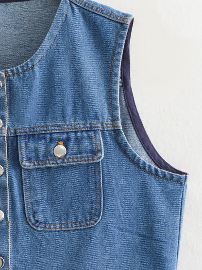 Casual Denim Vest
