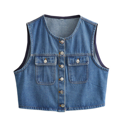 Casual Denim Vest
