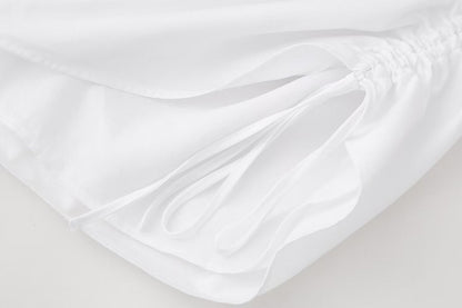 Pleated Fabric Trench Dress