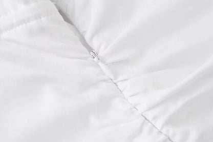 Pleated Fabric Trench Dress