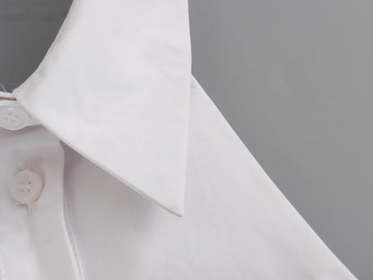 Hanging Collar Fabric Trench Coat Top