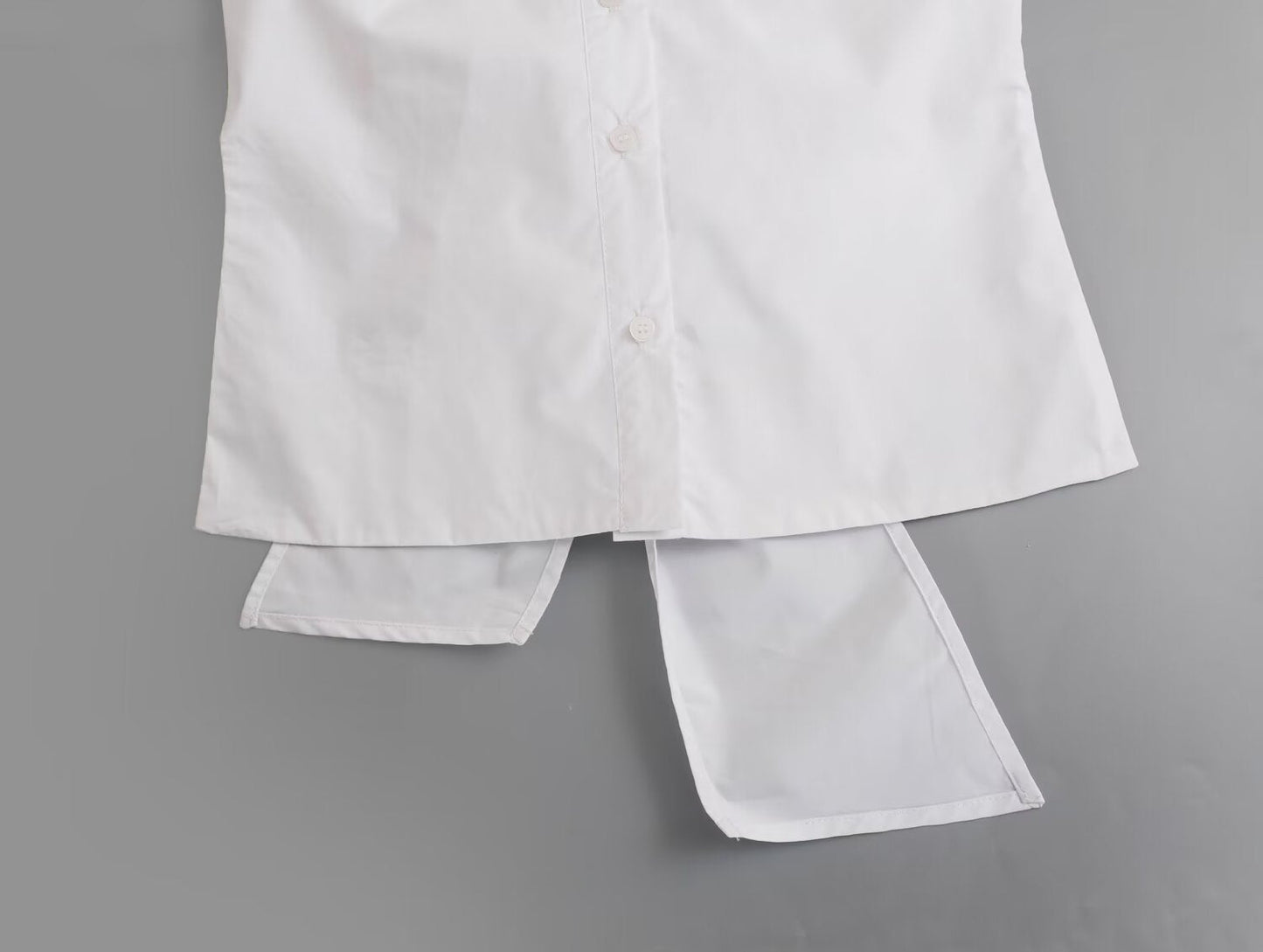 Hanging Collar Fabric Trench Coat Top