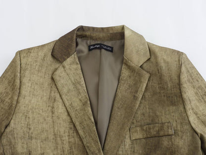 Linen Tie Dyed Long Sleeve Coat