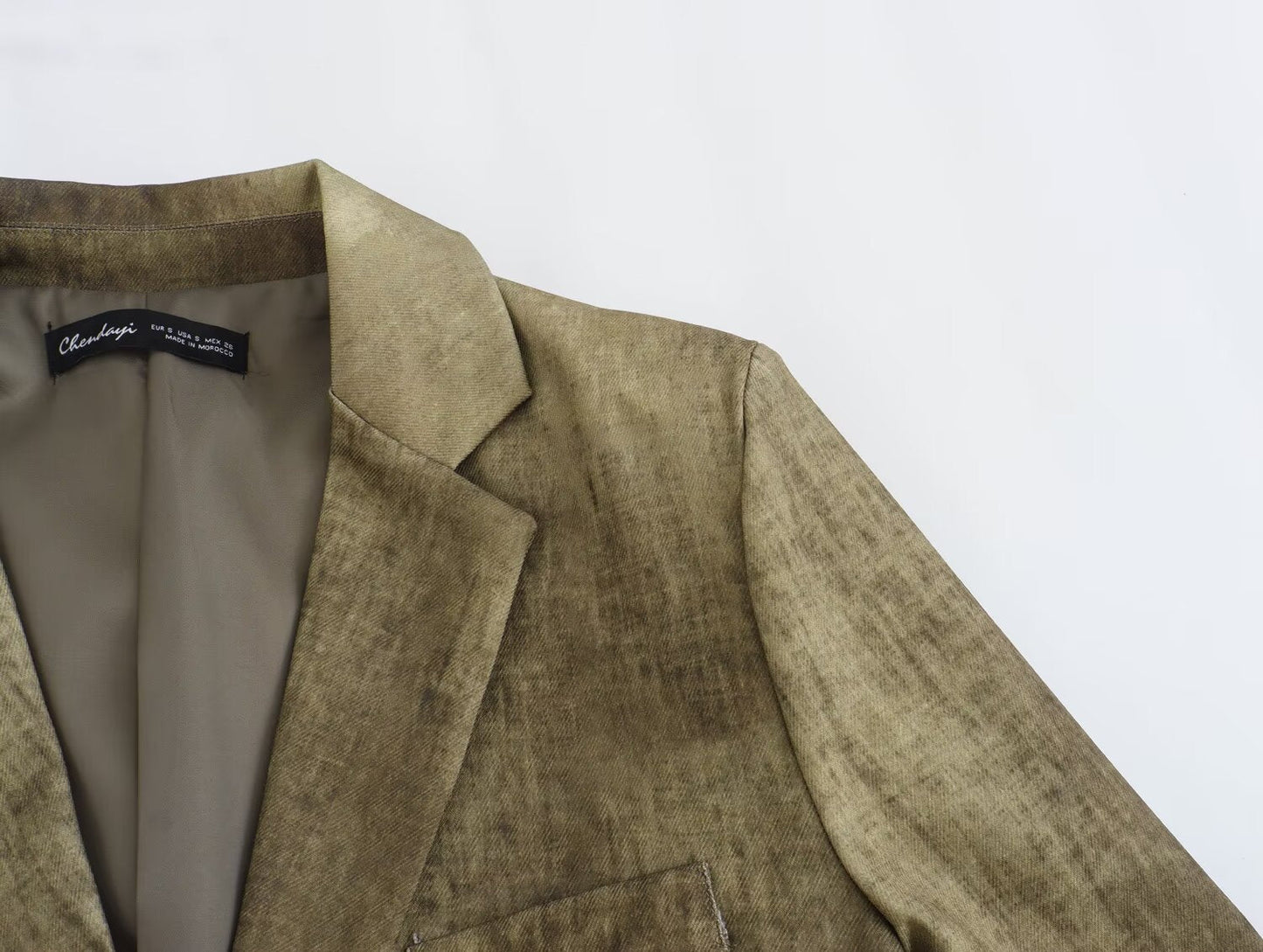 Linen Tie Dyed Long Sleeve Coat