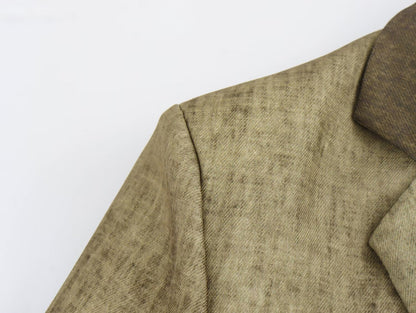 Linen Tie Dyed Long Sleeve Coat