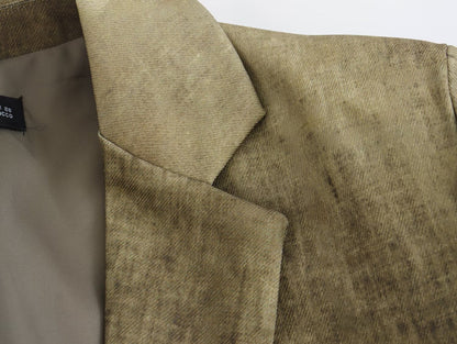 Linen Tie Dyed Long Sleeve Coat