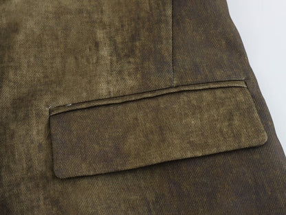 Linen Tie Dyed Long Sleeve Coat