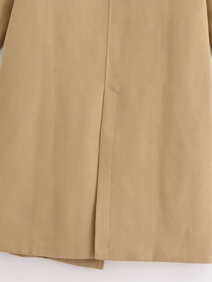 Long Sleeve Mid-Length Coat