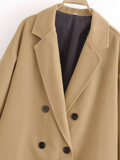 Long Sleeve Mid-Length Coat