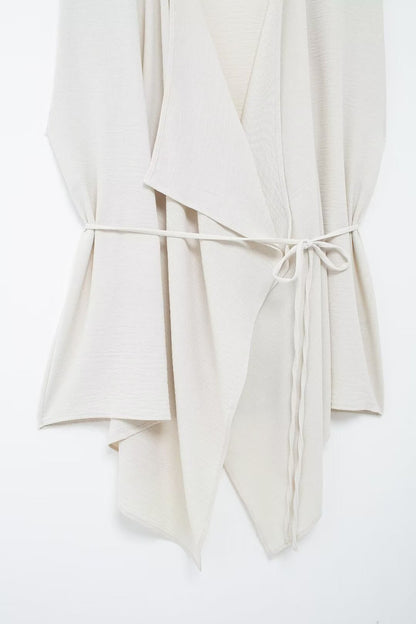 Belted Vertical Street Vest