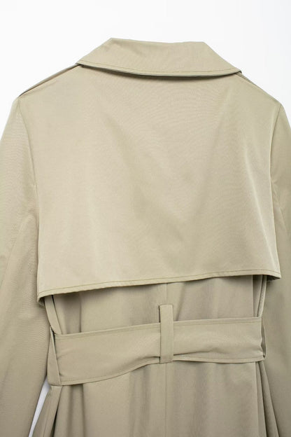 Elegant Double Breasted Trench Coat