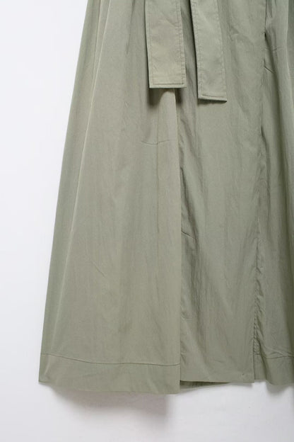 V Neck Lace Up Trench Coat