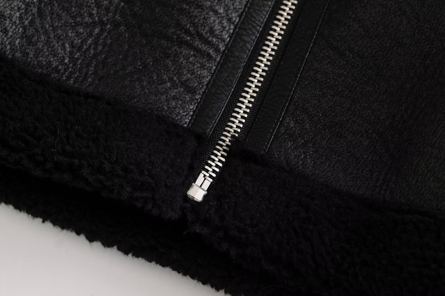 Faux Shearling Lamb Wool Vest Jacket