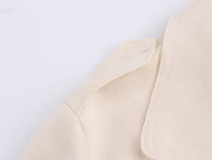 Suede Texture Effect Trench Coat