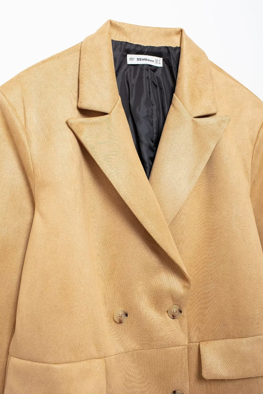 Suede Long Trench Coat