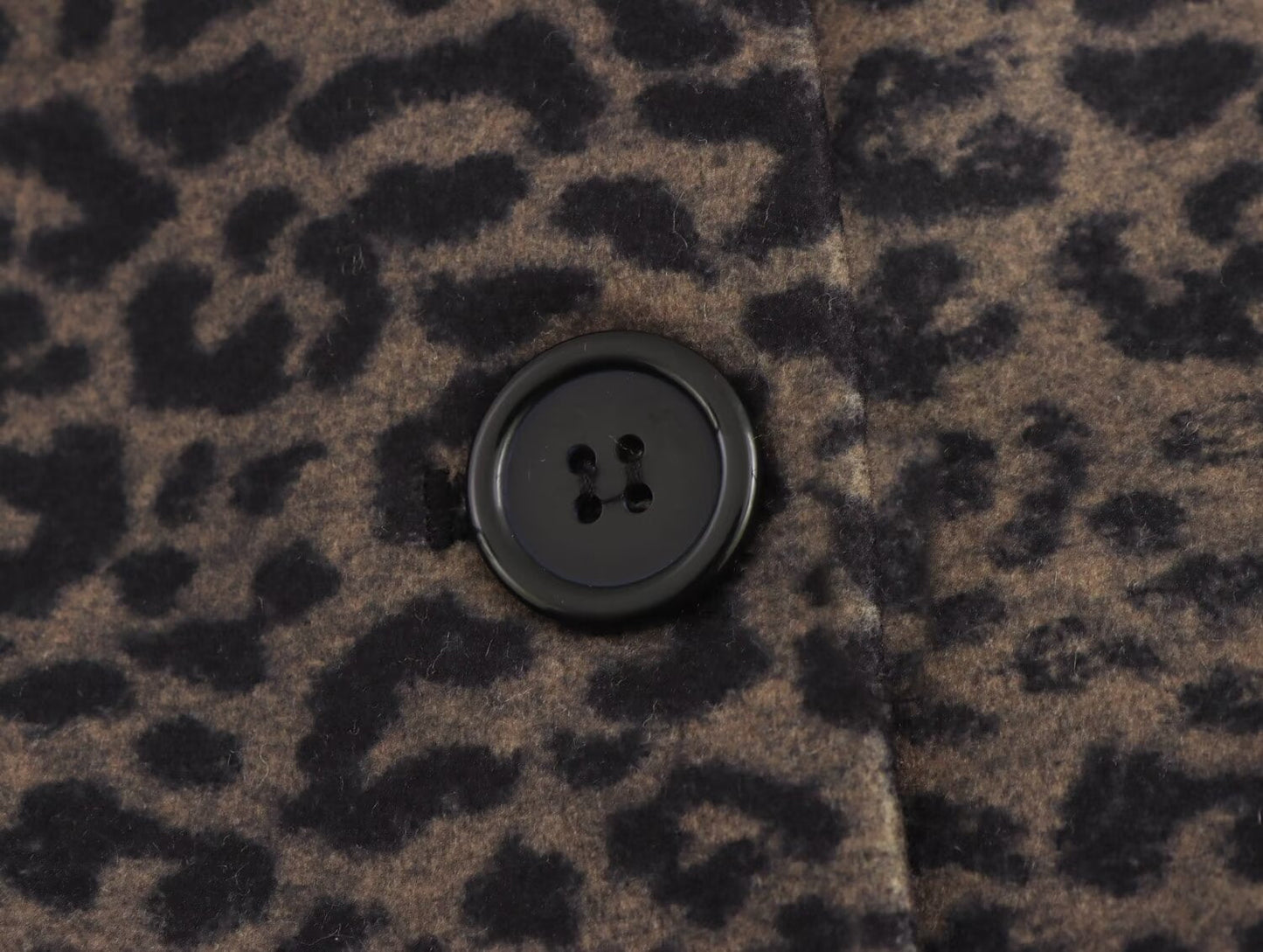 Leopard Print Office Overcoat Jacket