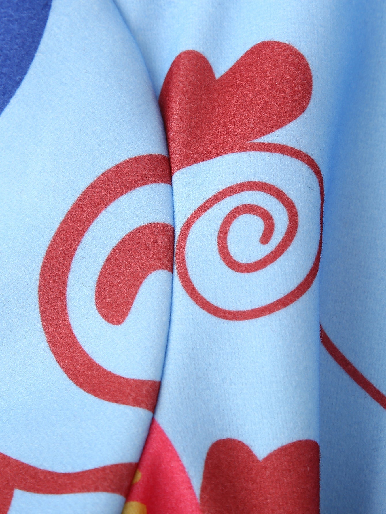 Fun Printing Long Sleeve Trench Coat