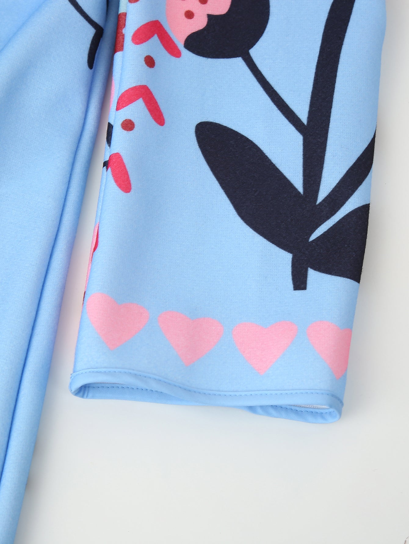 Fun Printing Long Sleeve Trench Coat