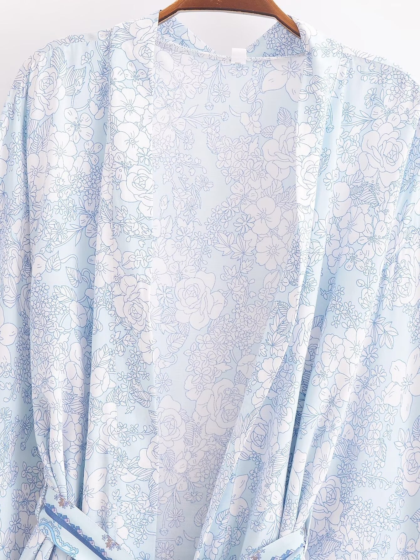 Rayon Printed Loose Kimono Coat