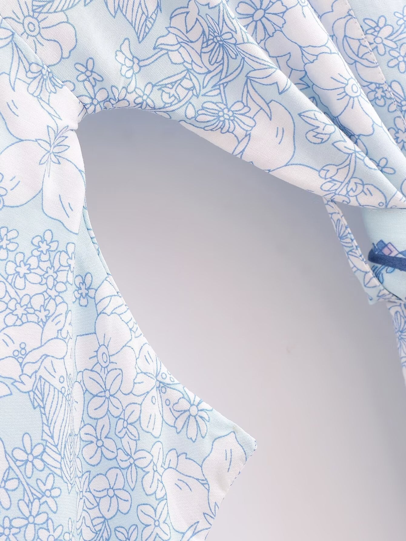 Rayon Printed Loose Kimono Coat