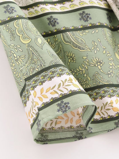 Rayon Printed Loose Kimono Coat