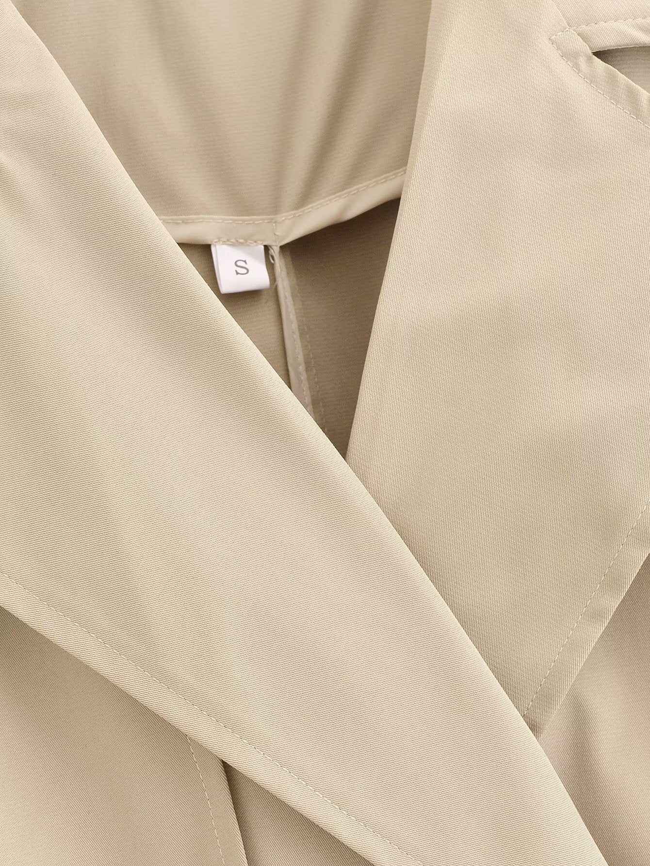 Belted Long Sleeve Trench Coat