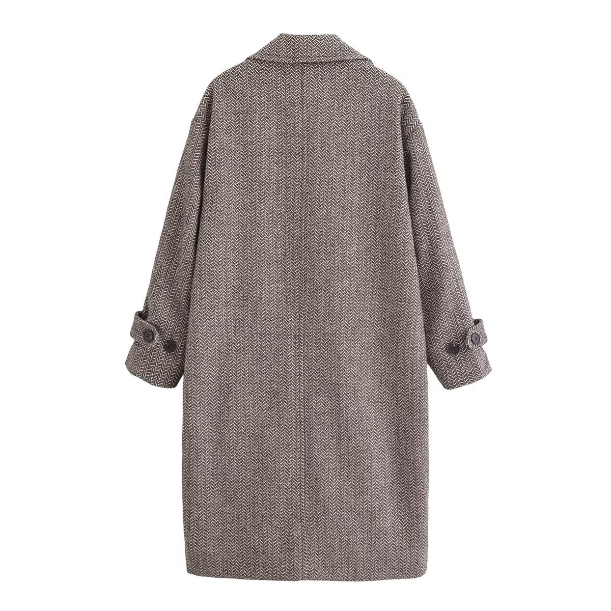 Twill Slimming Mid-Length Coat