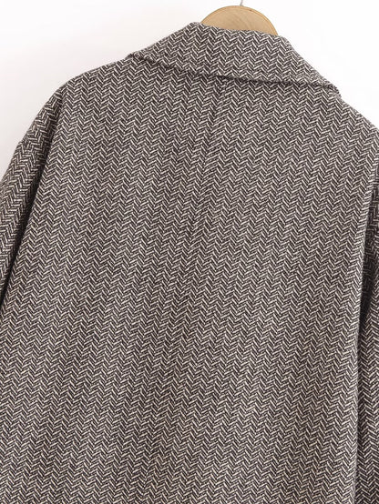 Twill Slimming Mid-Length Coat