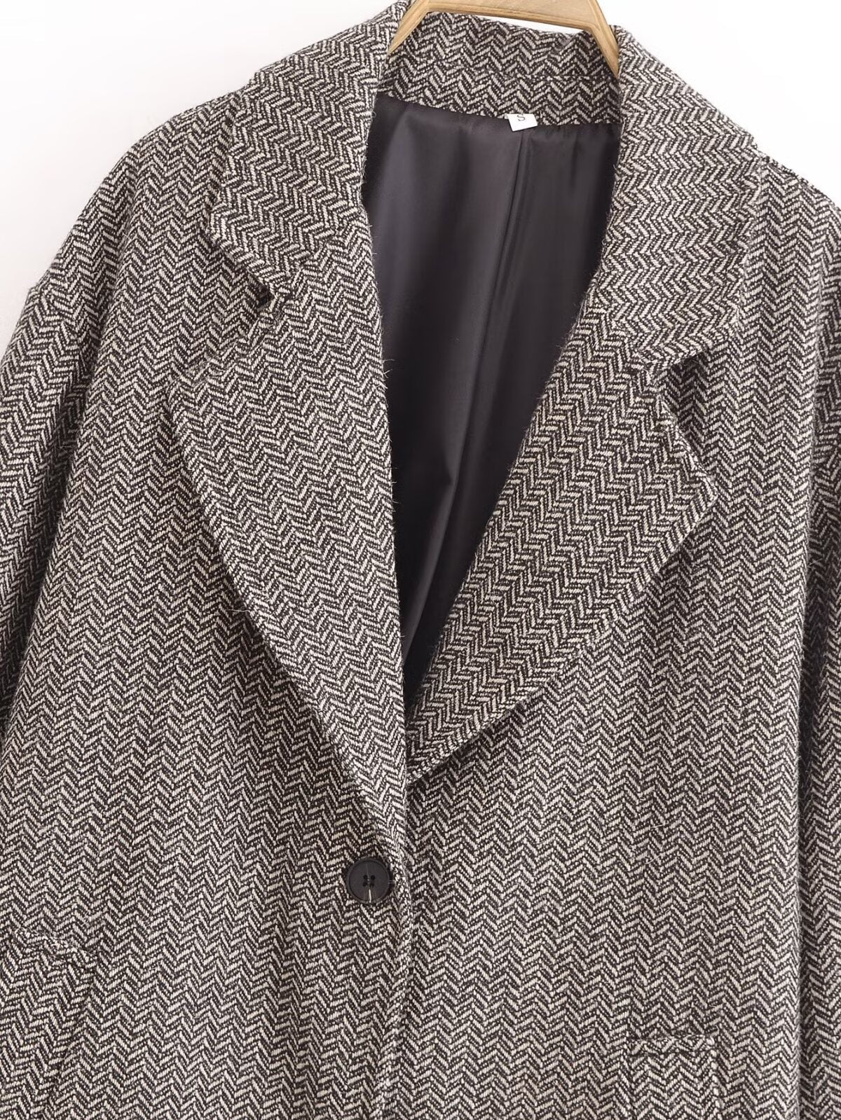 Twill Slimming Mid-Length Coat
