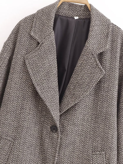 Twill Slimming Mid-Length Coat