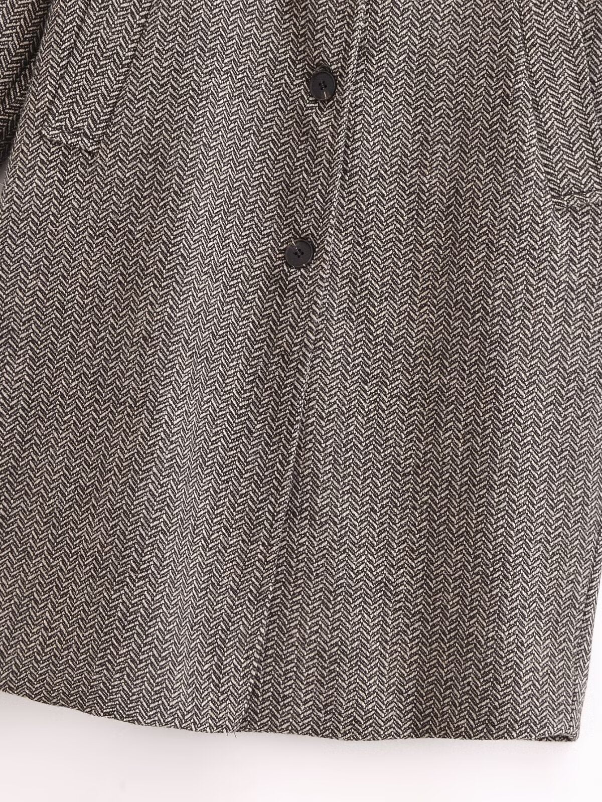 Twill Slimming Mid-Length Coat