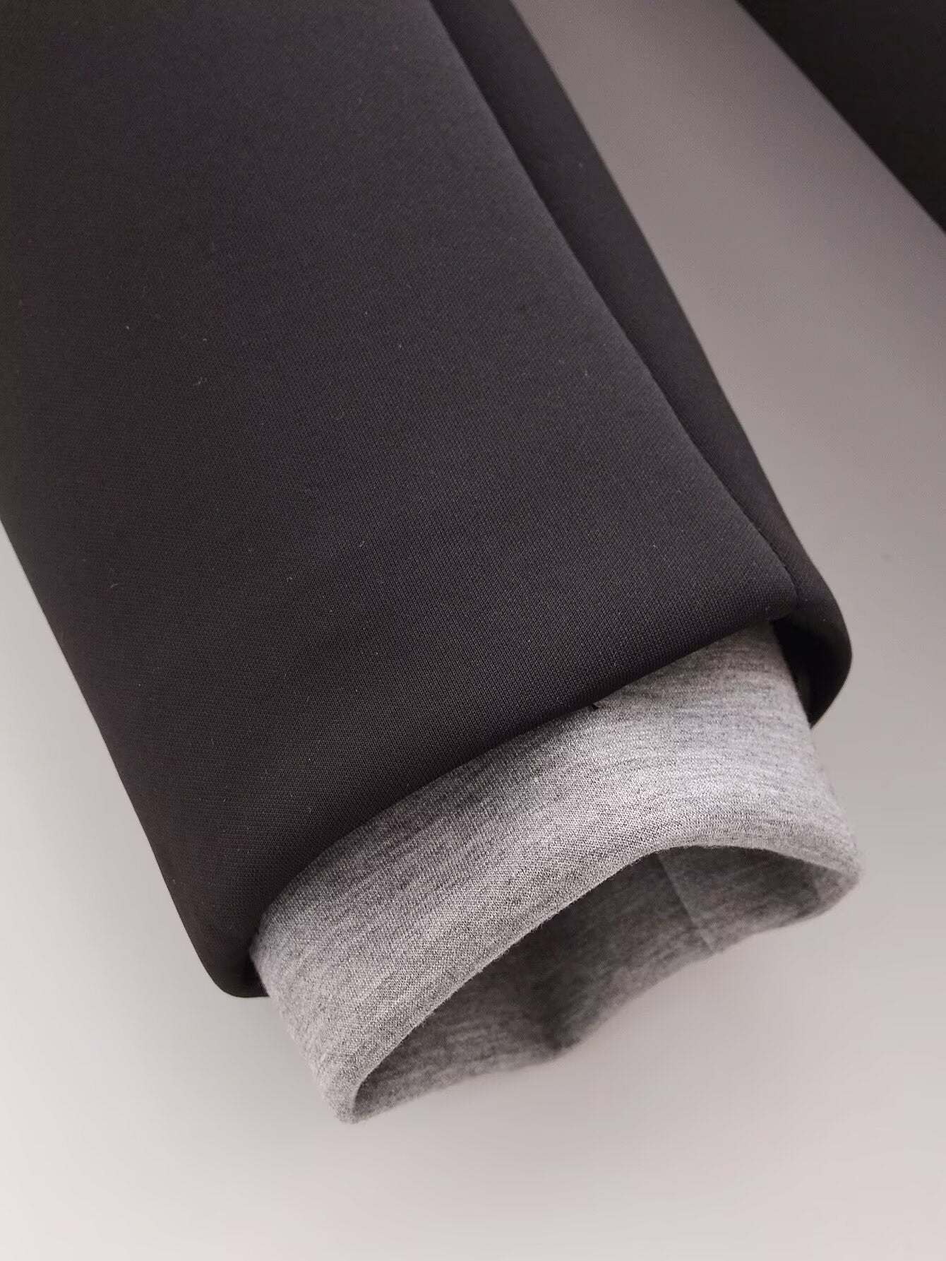 Black Woolen Hooded Overcoat