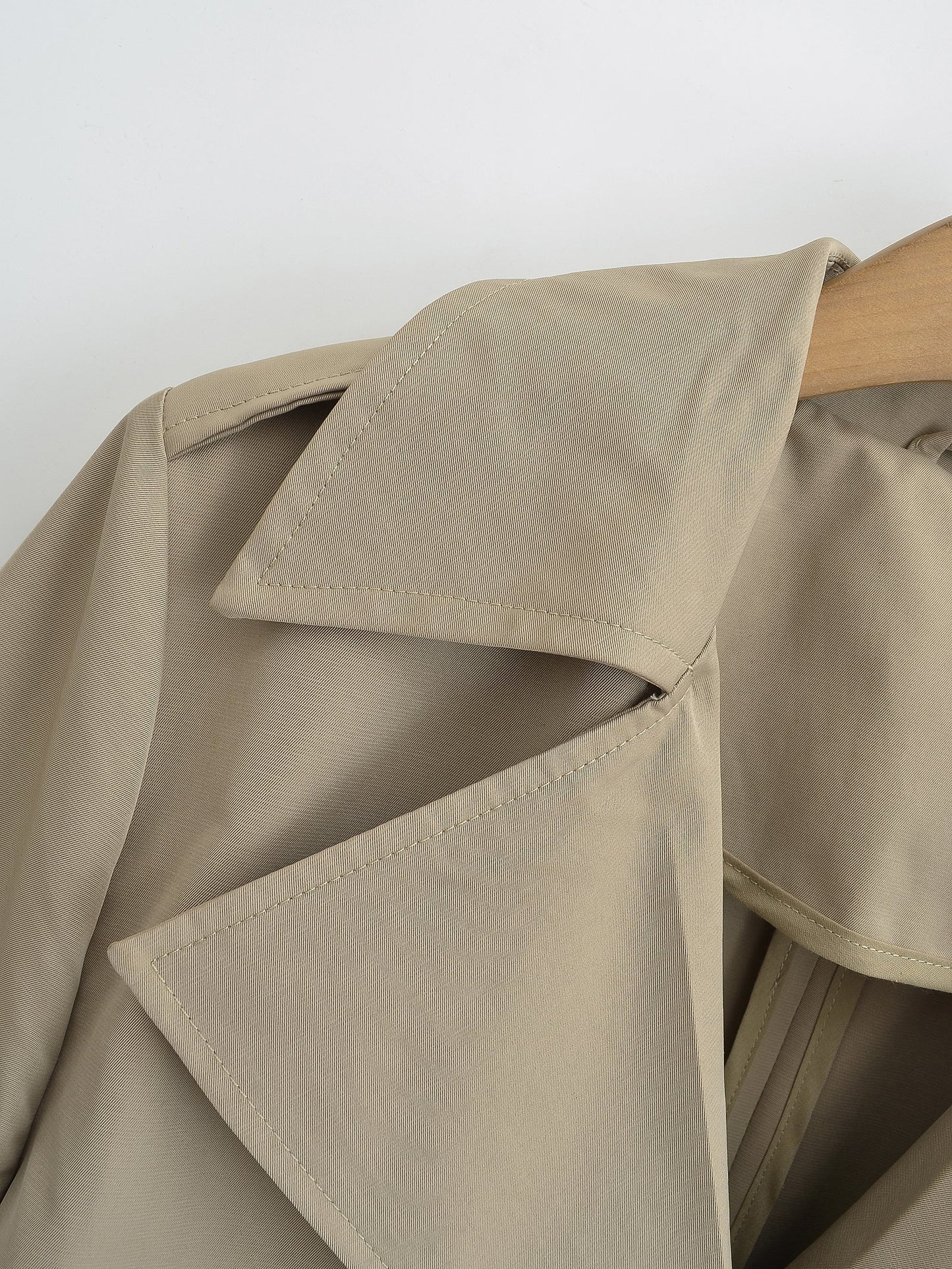 Double Breasted Loose Mid-length Trench Coat