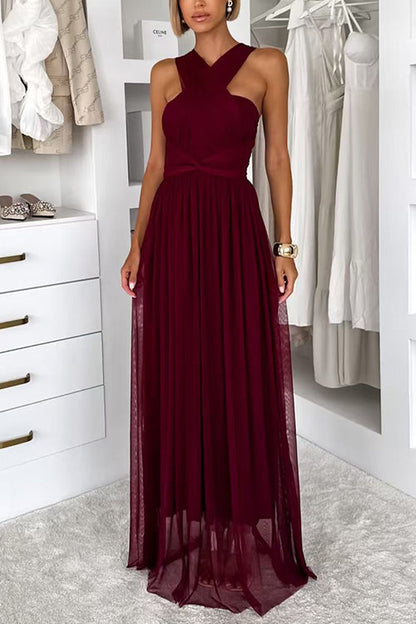 High Rise Versatile Tulle Maxi Dress