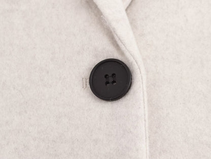 Button Decoration Soft Overcoat Jacket