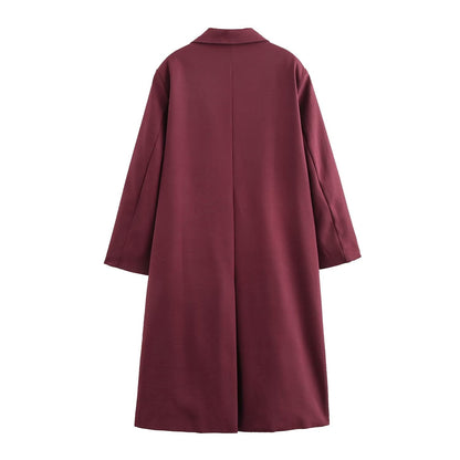 Loose Collar Overcoat Coat