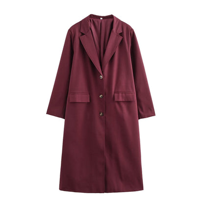 Loose Collar Overcoat Coat