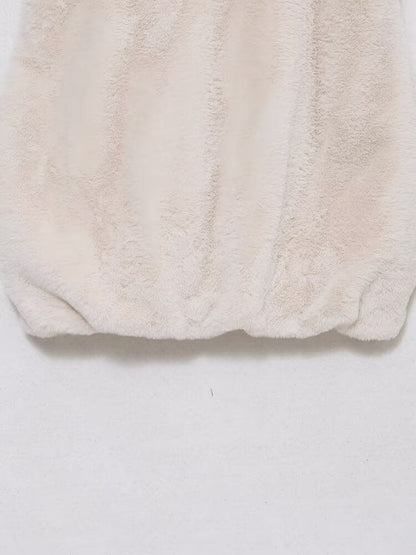 Faux Fur Hooded Vest Top